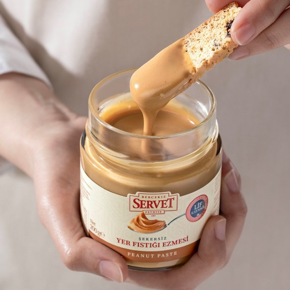 Servet Şeker İlavesiz %100 Yer Fıstığı Ezmesi 200 gr Diğer Fiyatı