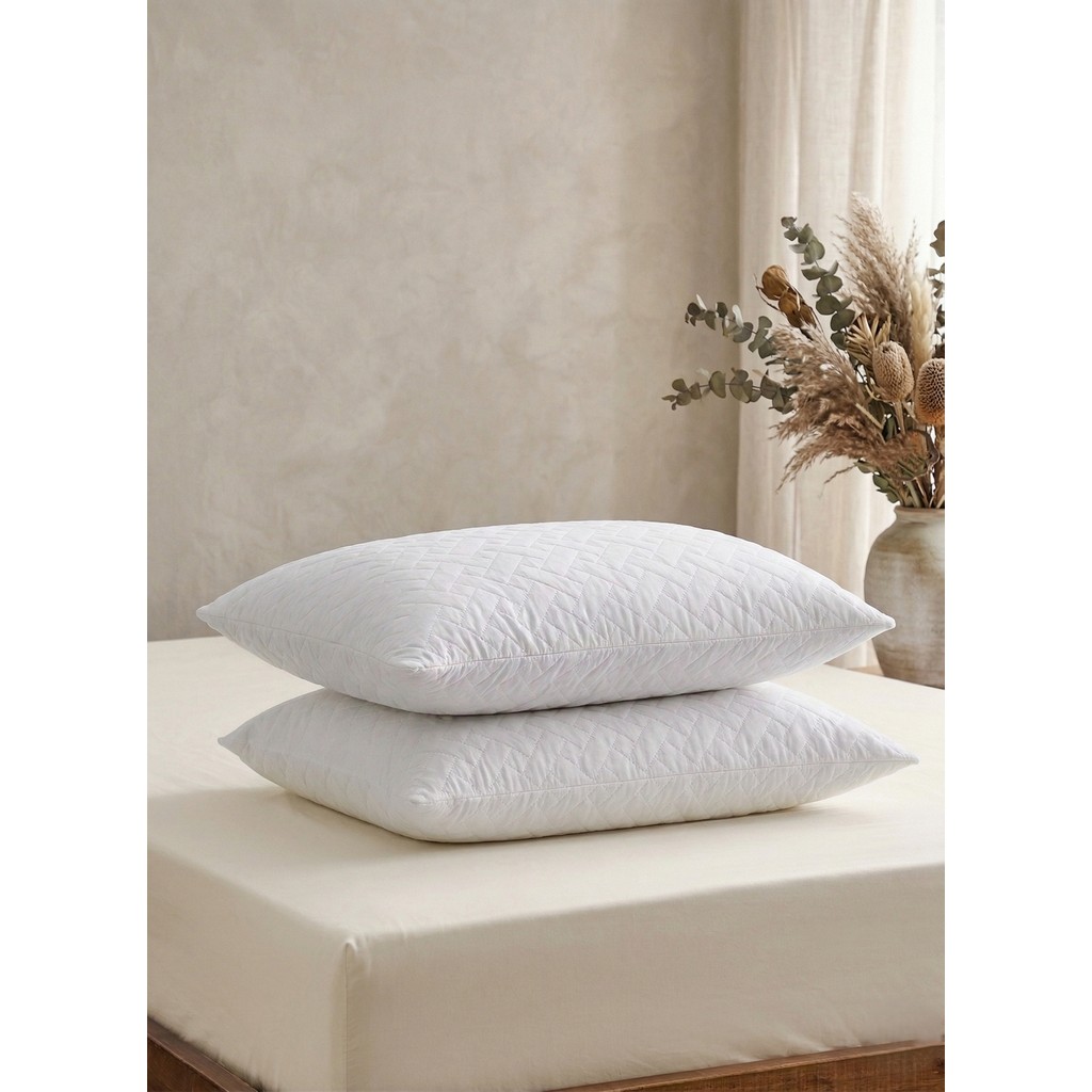 Seryat 2 Adet Yastık Alezi Mikrofiber Kapitone Yastık Alezi Su Geçirmez Yastık Kılıfı 50X70 cm - 50 x 70 cm - Beyaz Yastık Kılıfı Fiyatı