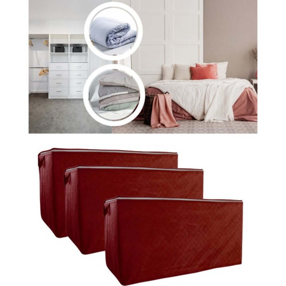 Seryat 3 Adet Mega Hurç Kapitone Mega(Büyük Boy) Yastık Yorgan Hurcu 100 x 50 x 50 cm x 3 Adet - Bordo Hurç Fiyatı