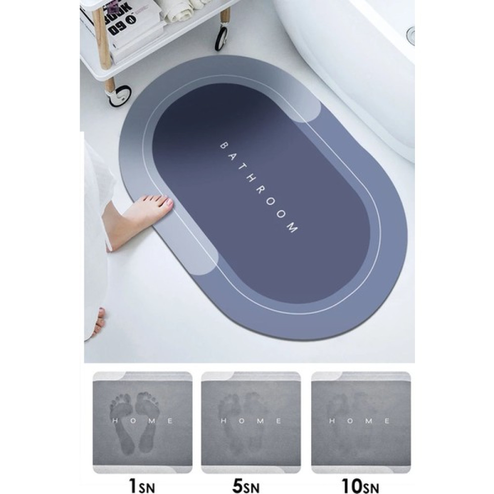 SesaShop Sihirli Su Emici Kaymaz Tabanlı Banyo Paspası 3,5 mm 40 x 60 cm - Renkli Klozet Takımı Fiyatı