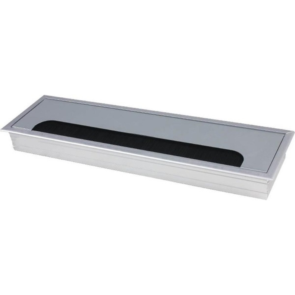 Sese Masaüstü Metal Kablo Kanalı Kapağı 8X28 cm Mat Krom 1 Adet - Gri Elektrik ve Aydınlatma Fiyatı