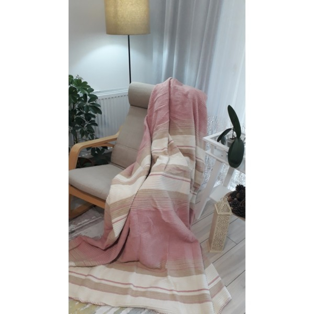 Sesli Pamuklu Battaniye Dört Mevsim Battaniye Tv Battaniyesi Diz Battaniyesi - Pembe - 150 x 200 cm Battaniye Fiyatı