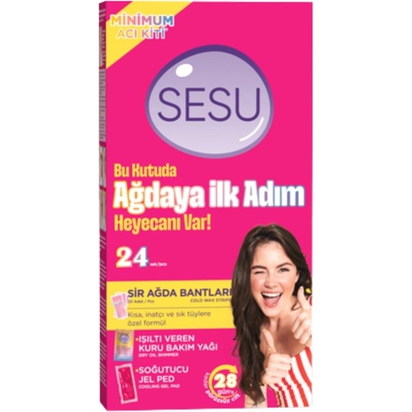 Sesu Ağda Bandı İlk Adım Seti 24lü Ağda Ürünleri ve Makineleri Fiyatı