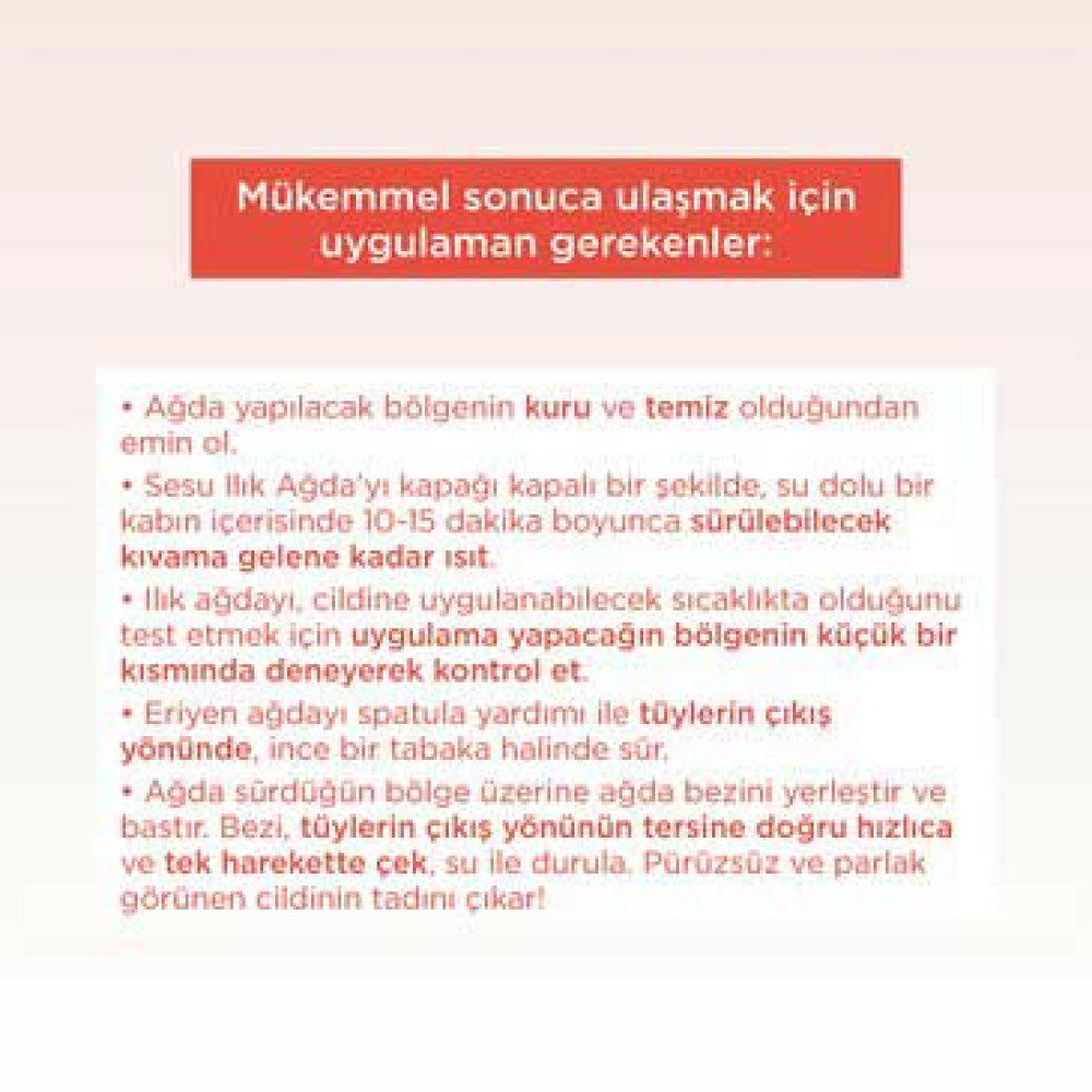 Sesu Ilık Ağda 250 gr Turuncu