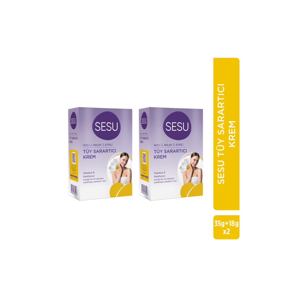 Sesu Tüy Sarartıcı Krem 18 gr + 35 gr X 2 Adet Vücut Bakımı Fiyatı