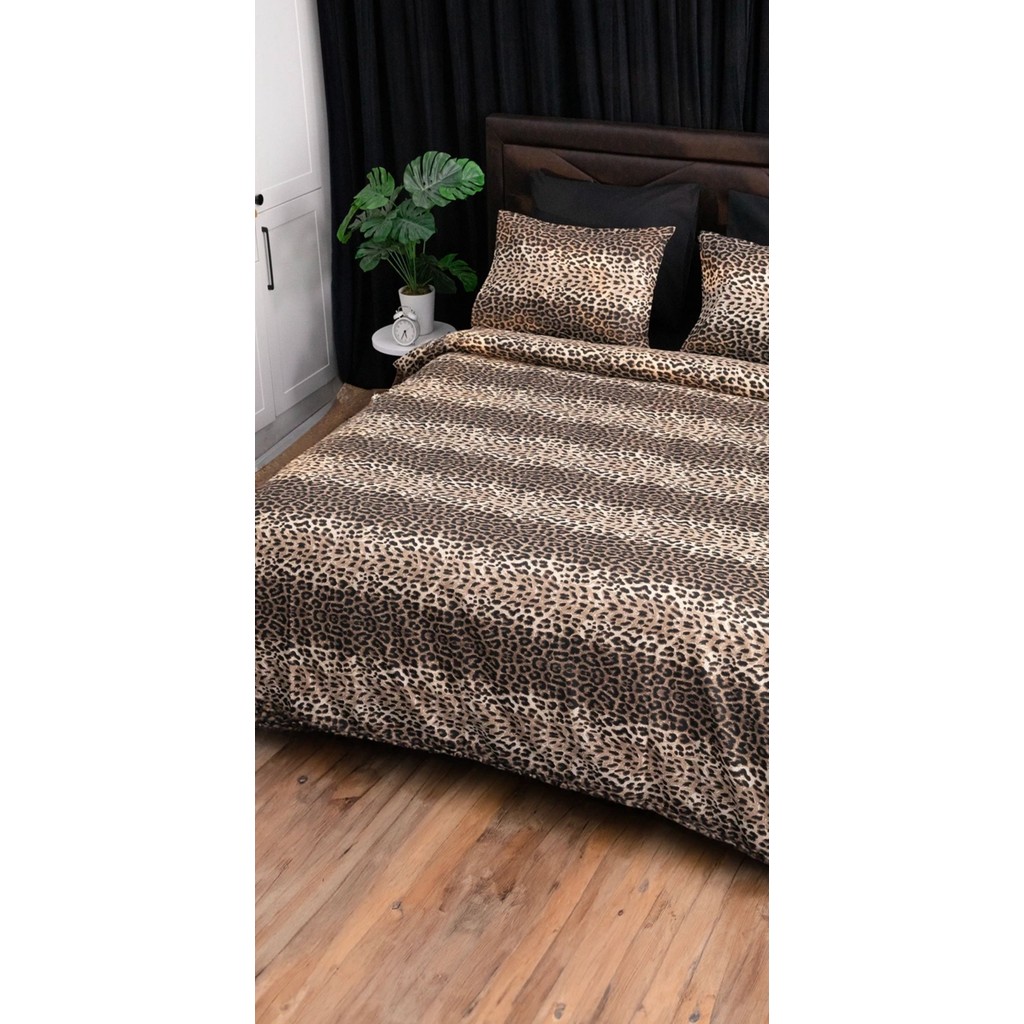 Set - Çift Kişilik Leopar Nevresim Seti (ÇARŞAFSIZ) Nevresim Takımı Fiyatı