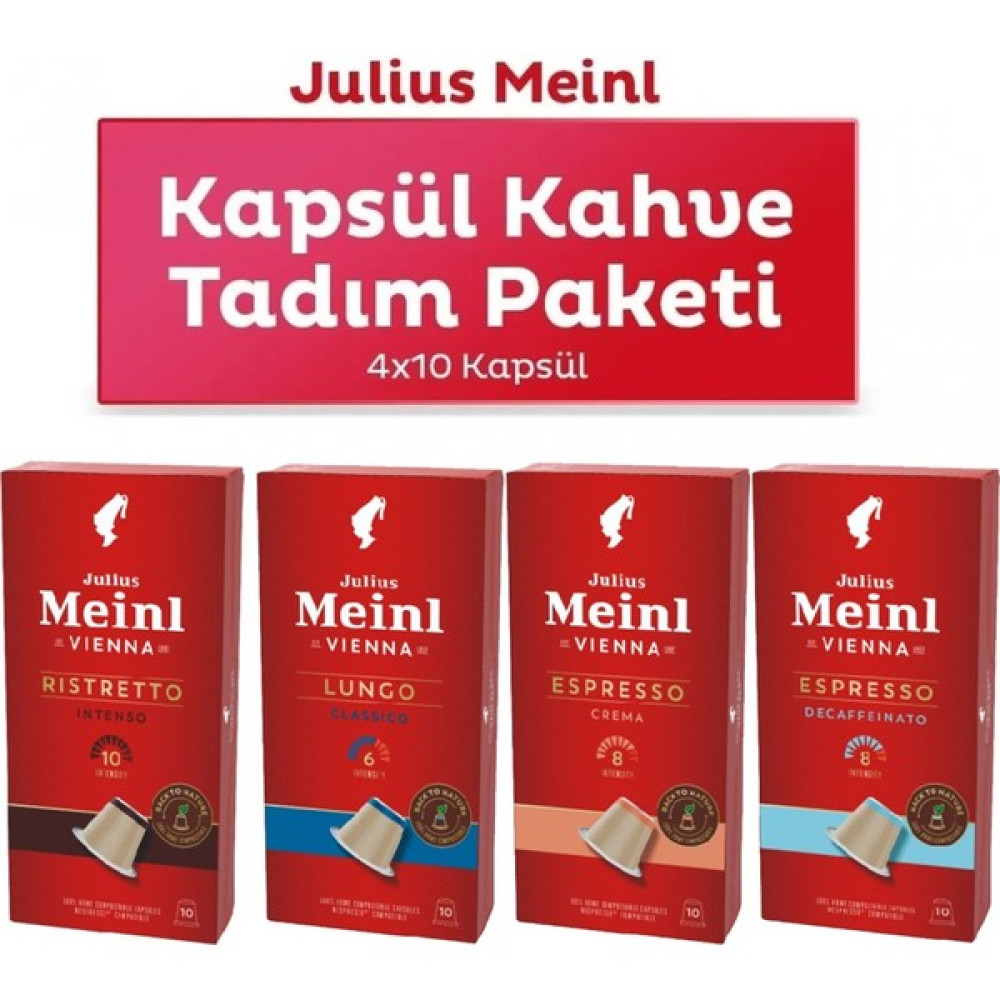 Set Julius Meinl Nespresso Uyumlu Kapsül Kahve Seti 4lü - 40 Adet Diğer Fiyatı