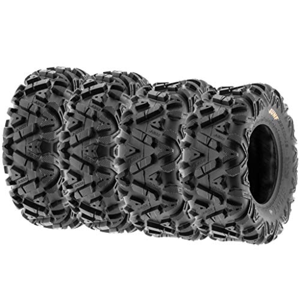 Set of 4 SunF Power.I ATV UTV all-terrain Tires 25x8-12 Front & 25x10-12 Rear, 6 PR, Tubeless A033 Tires Fiyatı