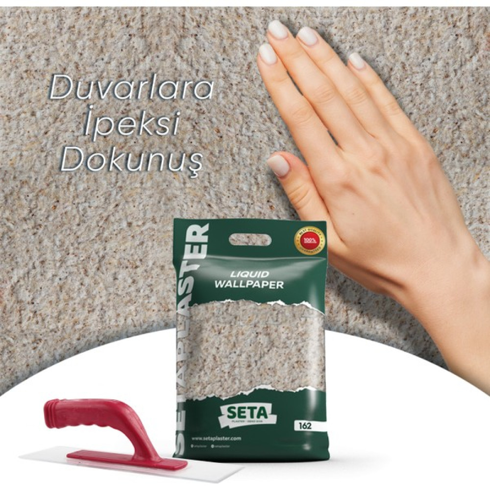 Seta Plaster / S-162 / Ipek Sıva | Canlı Sıva | Dekoratif Sıva İç Cephe Duvar Boyası Fiyatı