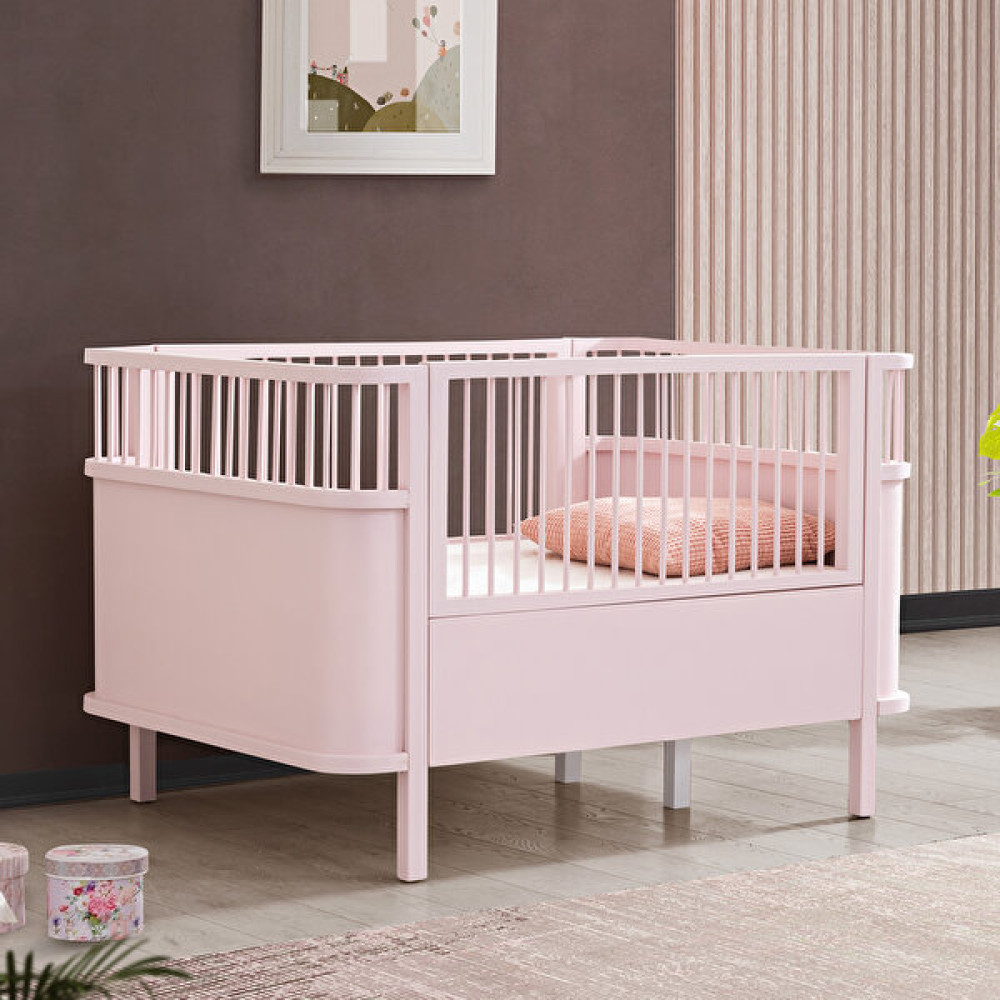 Setay Mdf Beşik, 90X130 Trend Büyüyen Beşik, Trend 90X190 Karyola,  Pembe - 90 x 130 cm Karyola Fiyatı