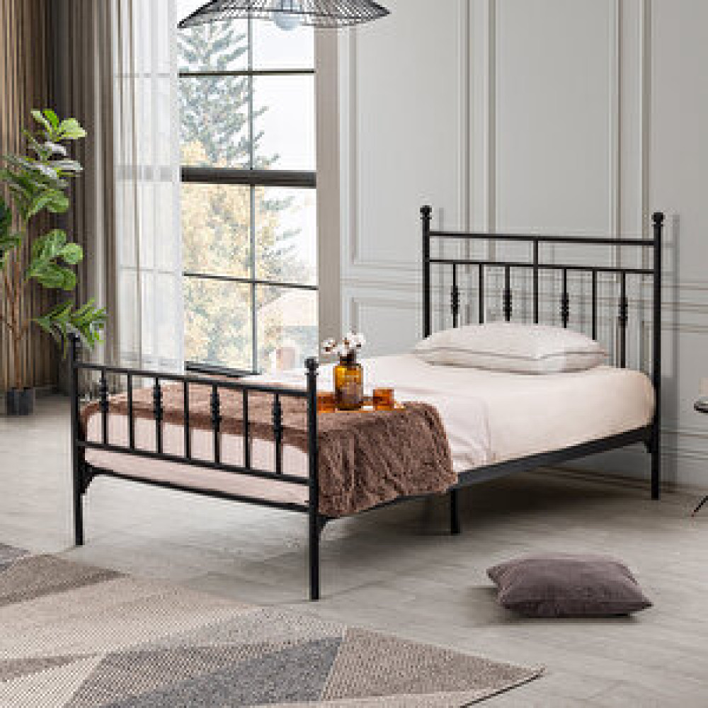 Setay Mobilya Karyola, Tek Kişilik İron Metal Karyola 120x200 Karyola Fiyatı