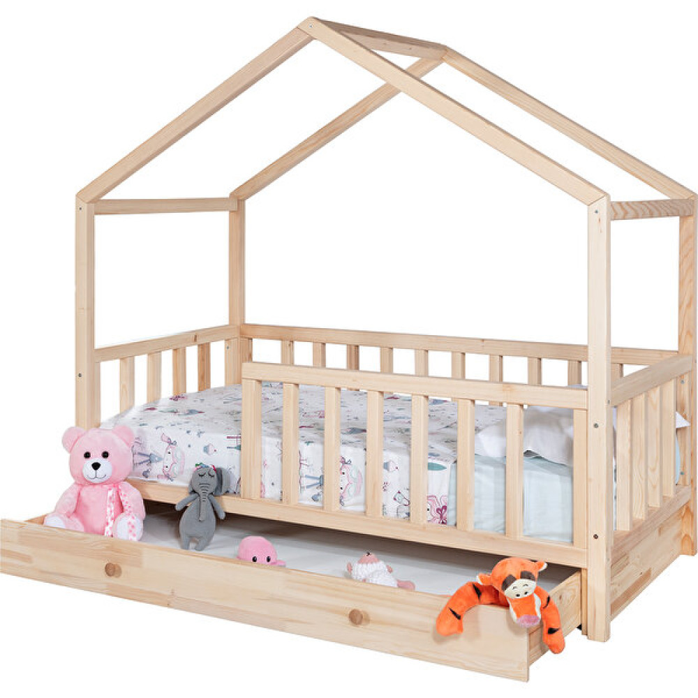 Setay Montessori, Pine Yavrulu Montessori Yatak - 90 x 190 cm - Ahşap Karyola Fiyatı