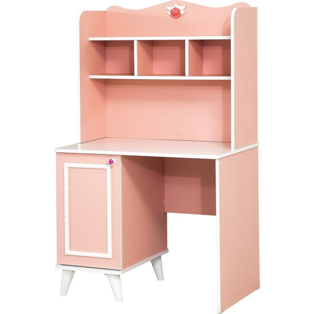 Setay Üniteli Bilgisayar Masası, Hayal Çalışma Masası - Y: 160 cm D: 60 cm G: 95 cm - Pembe Çalışma Masası Fiyatı