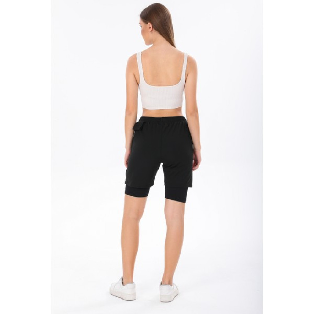 Setiza Unisex 2 In 1 Spor Fitness ve Antrenman Taytlı Sporcu Şortu Şort & Kapri (Outdoor) Fiyatı