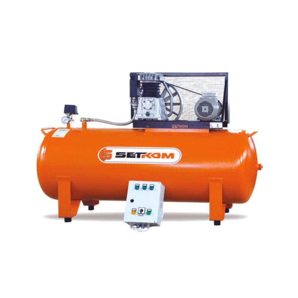 Setkom Pistonlu Kompresör 10 Hp 380V 500LT 12 Bar - Set 60/500-10P Hava Kompresörü Fiyatı