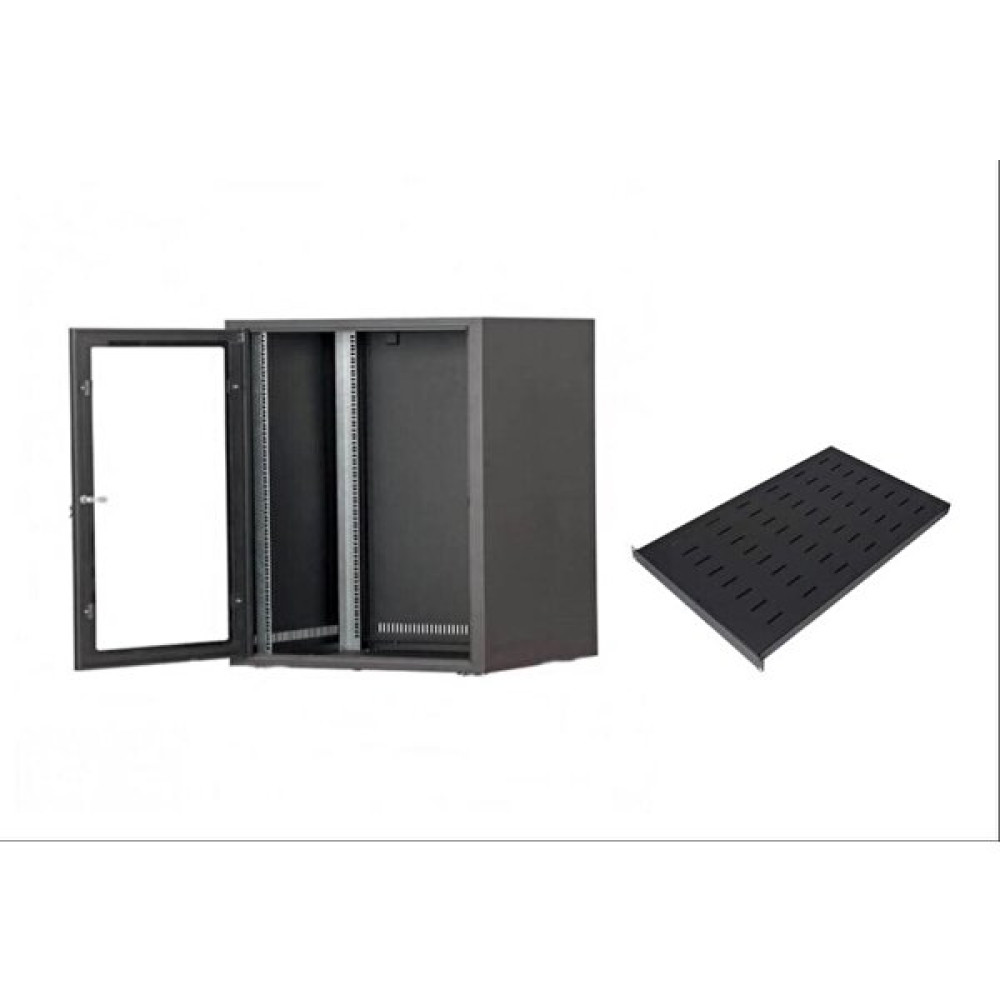 Setrack 19'' 9u 600X600 Duvar Tipi Rack Kabinet+ Sabit Raf Sunucu Fiyatı