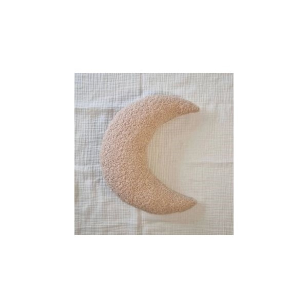 Sevara Dekor Teddy Buklet Moon Ay Yastık Midi Size - 25 x 25 cm - Bej Kırlent / Mobilya Yastığı Fiyatı