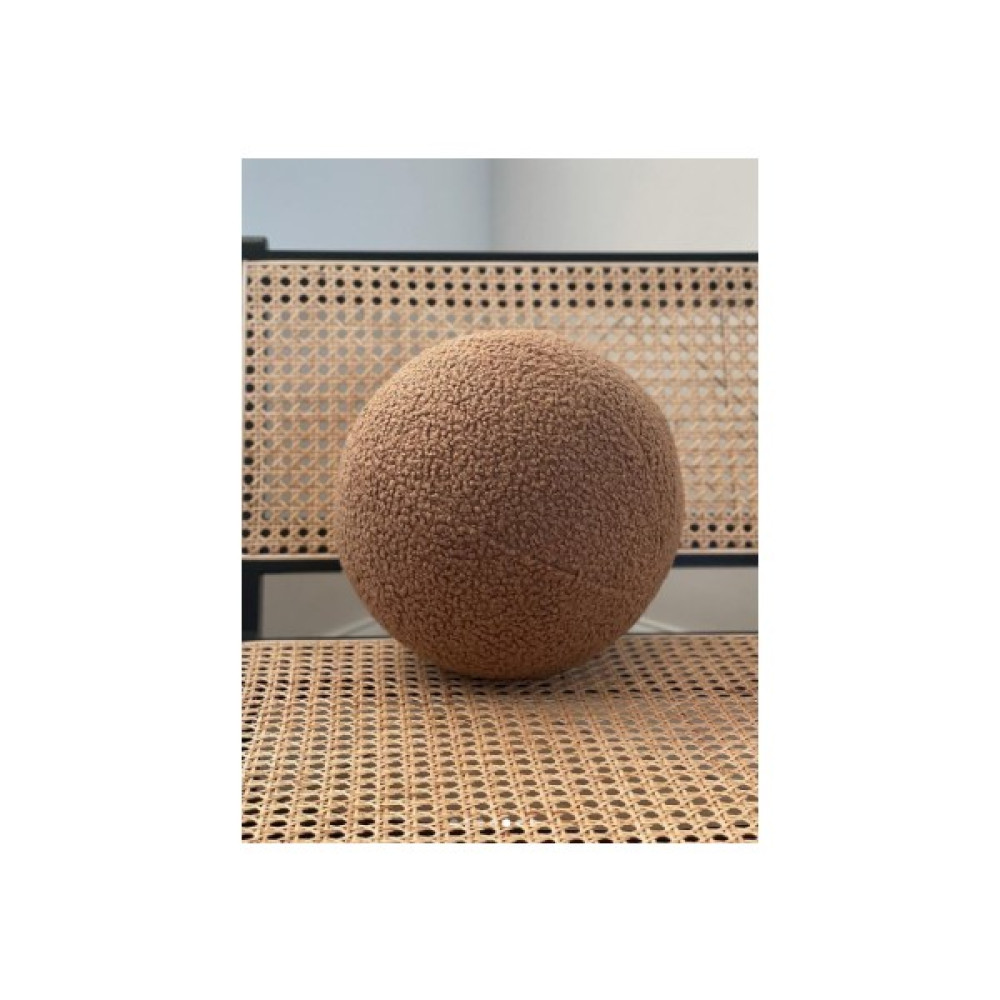 Sevara Dekor Teddy Top Yastık Açık Kahverengi Kırlent / Mobilya Yastığı Fiyatı