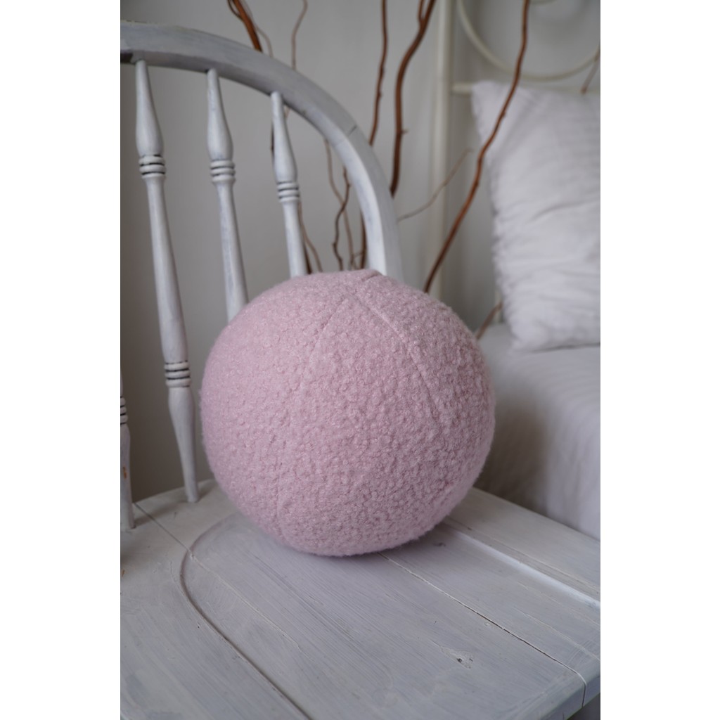 Sevara Dekor Teddy Top Yastık Gül Kurusu - 40 x 40 cm Yastık Kılıfı Fiyatı
