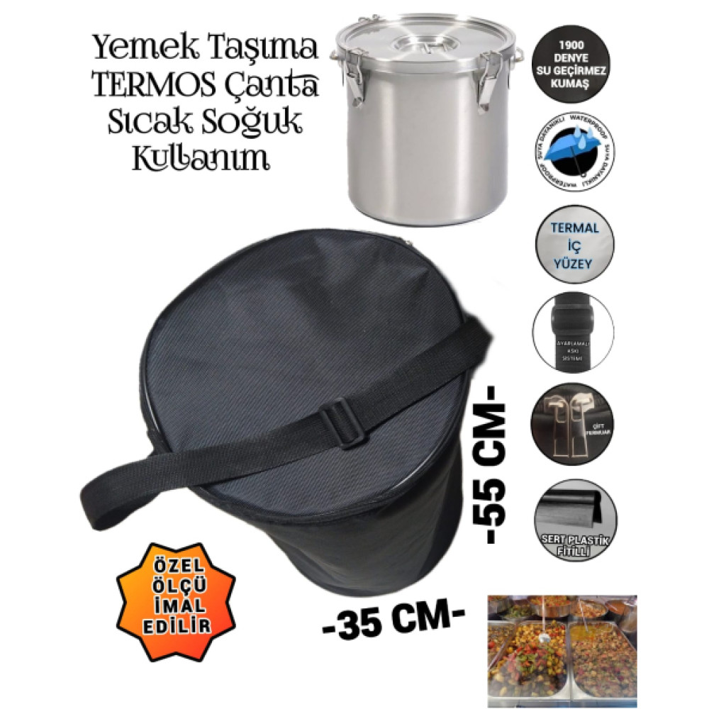 Sevbags Sılındır Yemek Kazanı Karavana Termos Cantası Kamp Aksesuarı Fiyatı