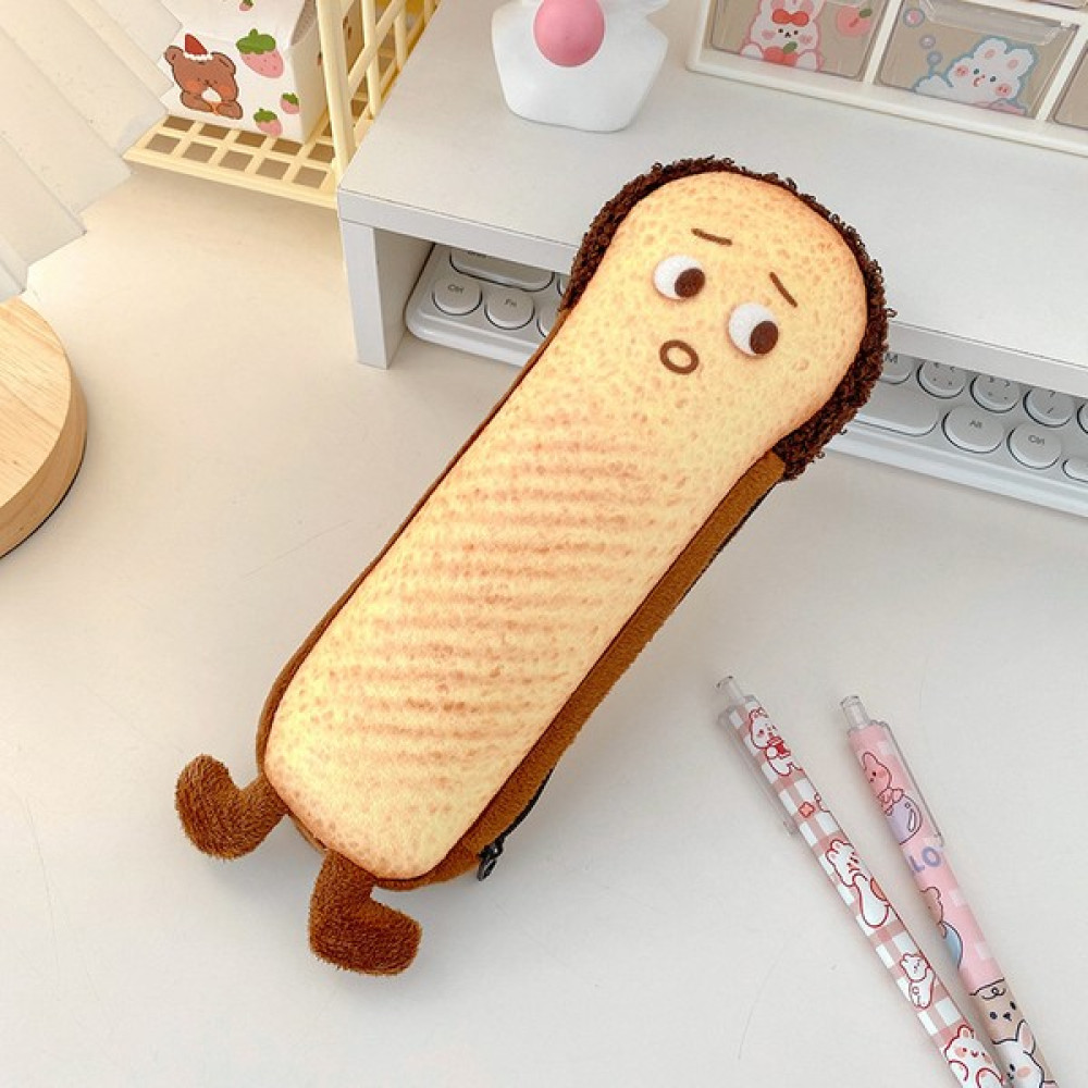 Seven clock1 Ekmek Peluş Kalem Kutusu-Tost (Yurt Dışından) - Beyaz Oto Boyaları Fiyatı