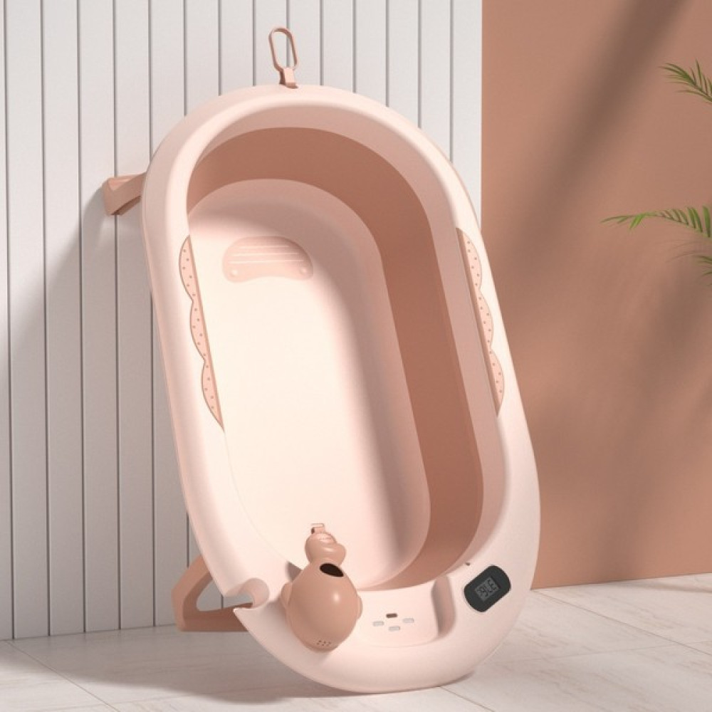 Seven Code Ev Bebek Katlanabilir Sıcaklık Algılama Küvet Termometre ile Bebek Banyo Kovası Çocuk Banyo Kovası Banyo Kovası (Yurt Dışından) Bebek Banyo Küveti Fiyatı