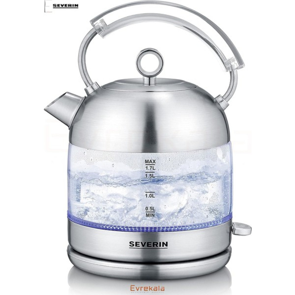 Severin Evrekala Shop Özel Cam Kettle Severin Su Isıtıcı Retro 2400 Watt Vintage Seri Su Isıtıcıları / Kettle Fiyatı