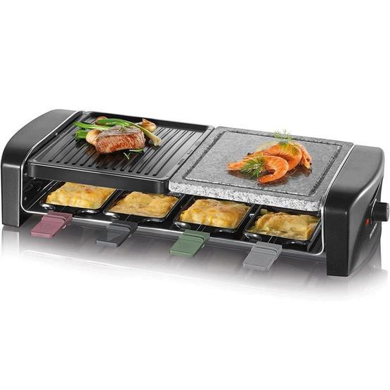 Severin Raclette 1.400W Doğal Izgara Taşı Ve Döküm Plakalı Mangal İzgara