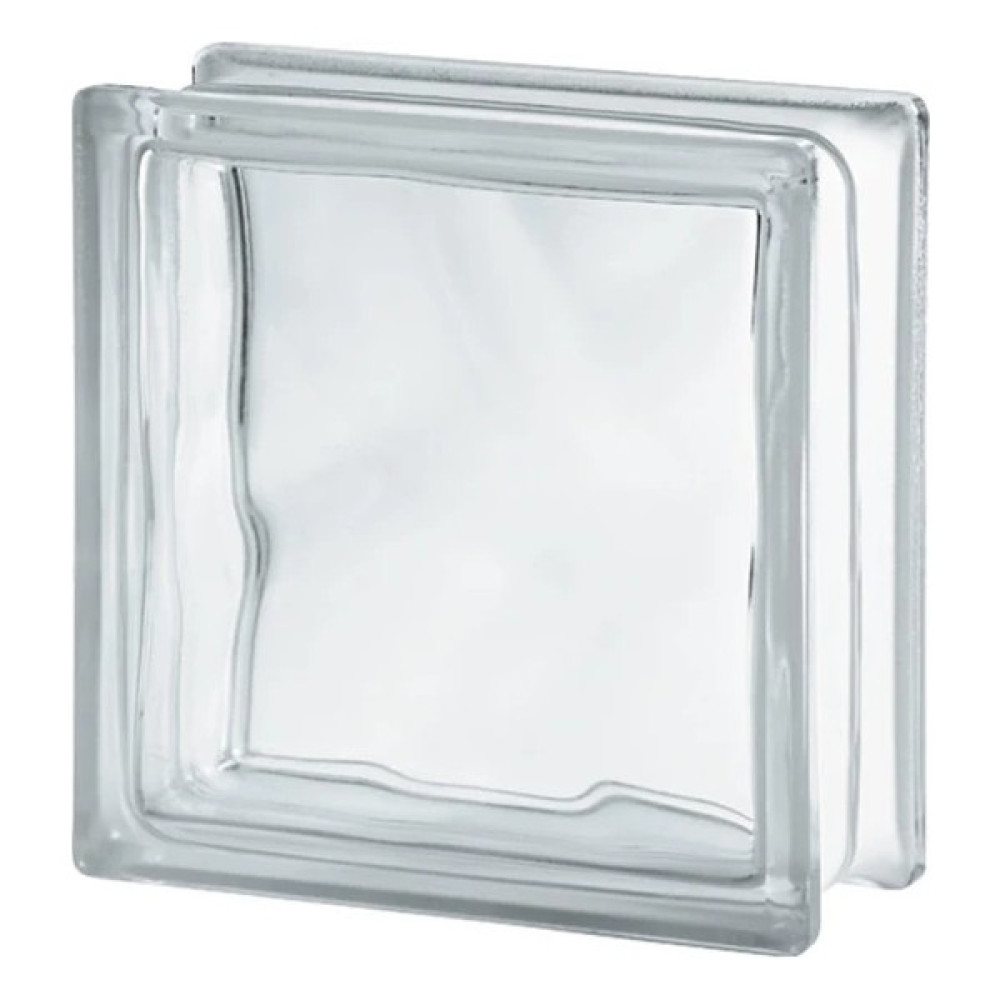 Seves Glass Block Şeffaf Cam Tuğla Dalgalı - 12 Adet Dış Cephe Yalıtım Malzemeleri Fiyatı