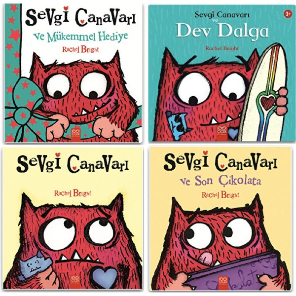 Sevgi Canavarı ve Dev Dalga - Sevgi Canavarı ve Mükemmel Hediye - Sevgi Canavarı ve Son Çikolata - Sevgi Canavarı - 4 Kitap Set Çocuk Masal Fiyatı