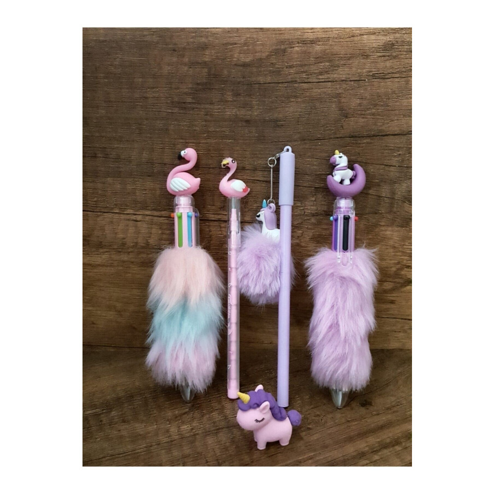 sevgi kırtasiye Unicorn Ve Flamingo Süslü Kalem Seti Lüx Tükenmez Kalem Fiyatı
