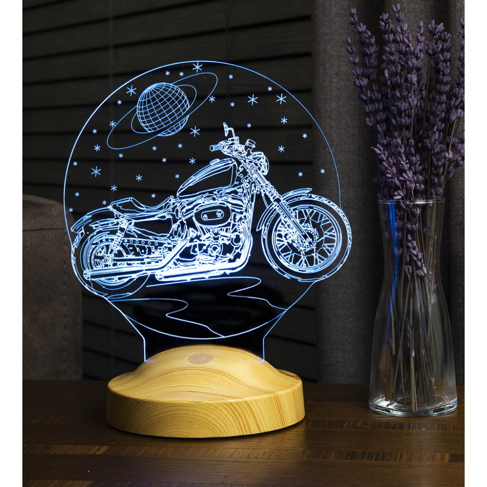 Sevgi Lambası 3D Lamba Motorsiklet Chopper Gece Lambası Fiyatı