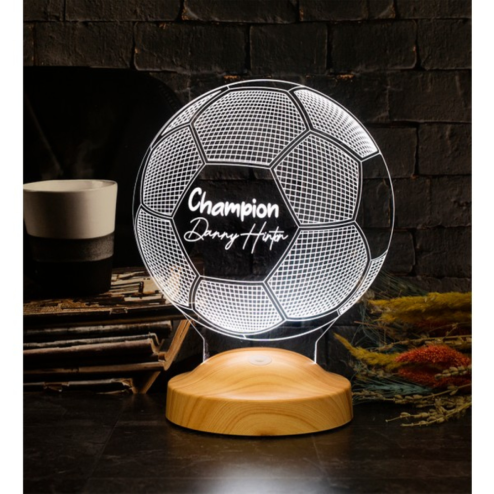 Sevgi Lambası Kişiye Özel 3 Boyutlu Futbol Topu LED Lamba Gece Lambası Fiyatı
