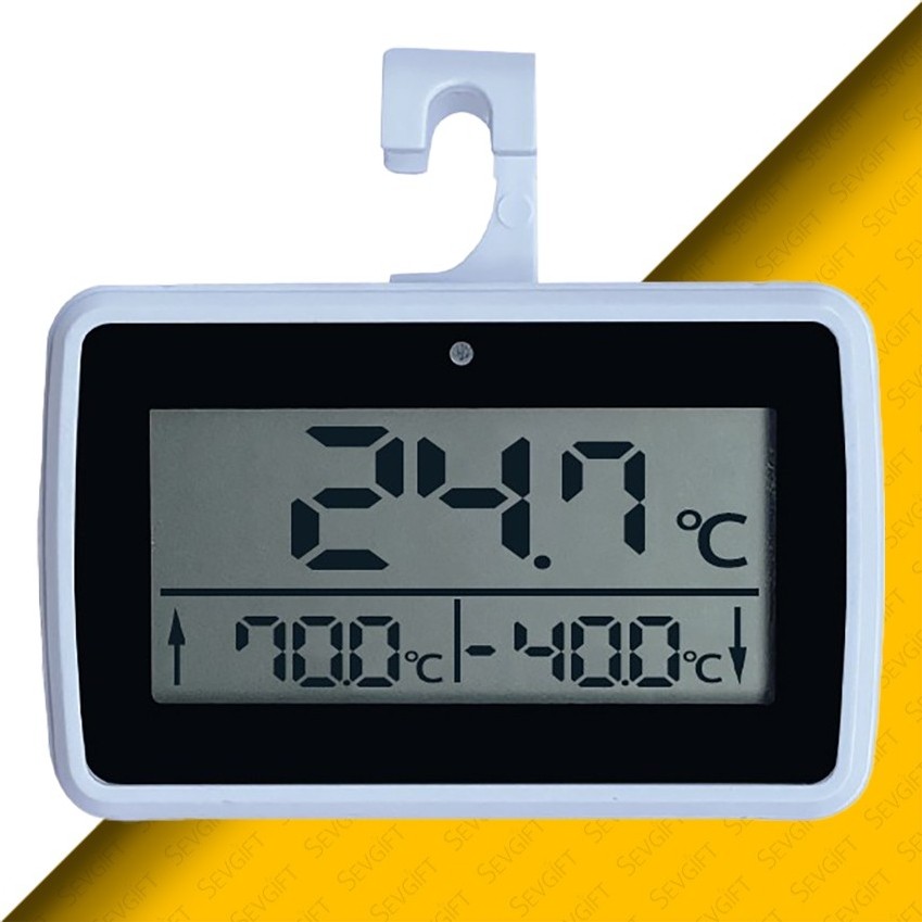Sevgift OEM YS24 Alarmlı Mıknatıslı Buzdolabı Termometresi - 1 Buzdolapları Fiyatı