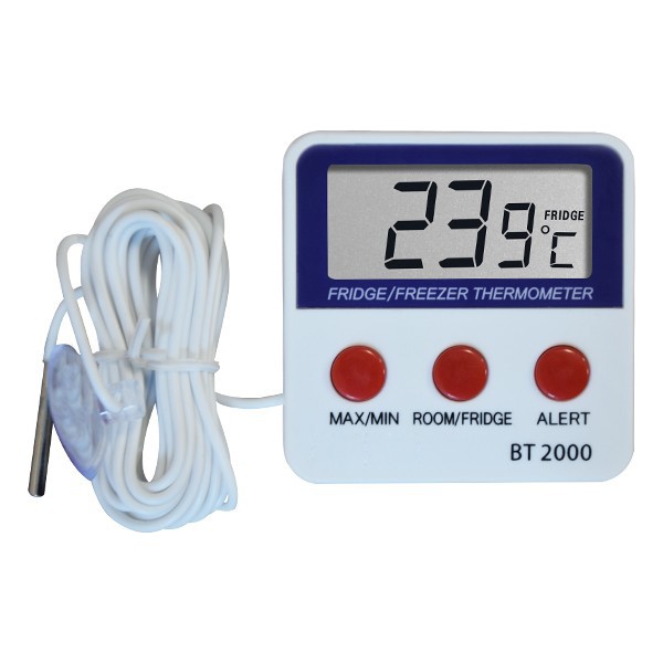 Sevgift St - 2000 Alarmlı Ve Mıknatıslı Buzdolabı Termometresi Kablolu Buzdolapları Fiyatı