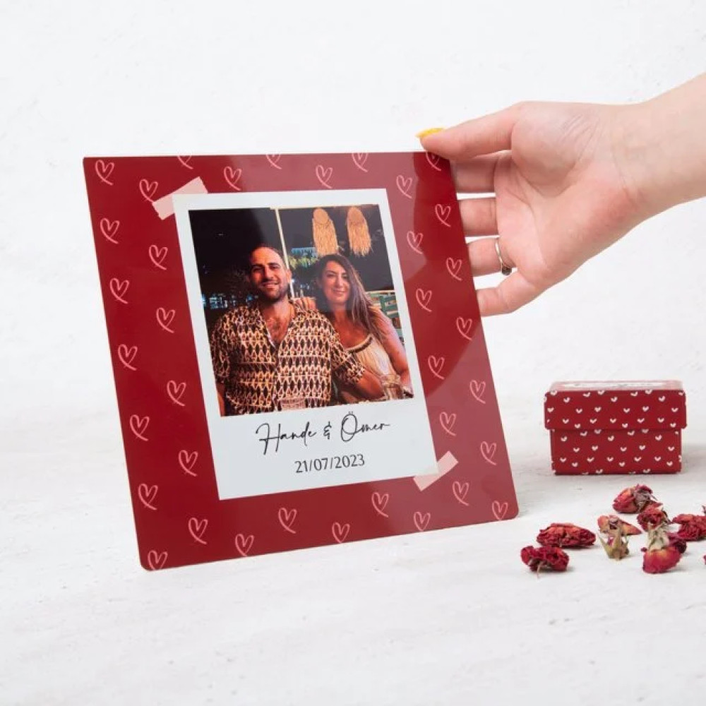 Sevgiliye Hediye 20x20 Metal Fotoğraf Baskı Fotoğraf Kağıtları & Asetatlar Fiyatı