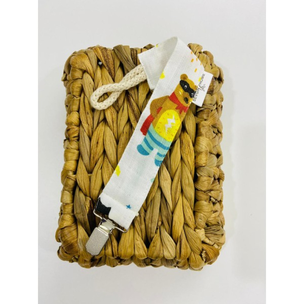 Sevgin Home Müslin Emzik Askısı Pacifier - BJK Bebek Beslenme Gereçleri Fiyatı