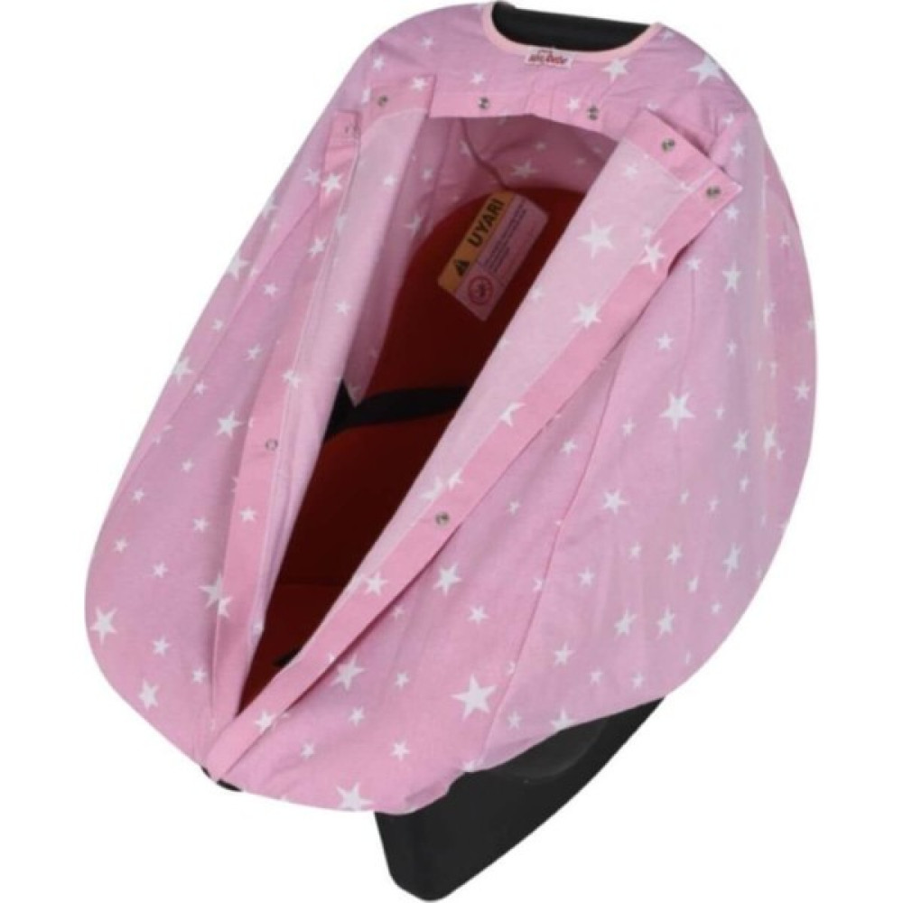Sevi Bebe Ana Kucağı Örtüsü ART-237 Pembe-Yıldız / - Renkli Ana Kucağı Fiyatı