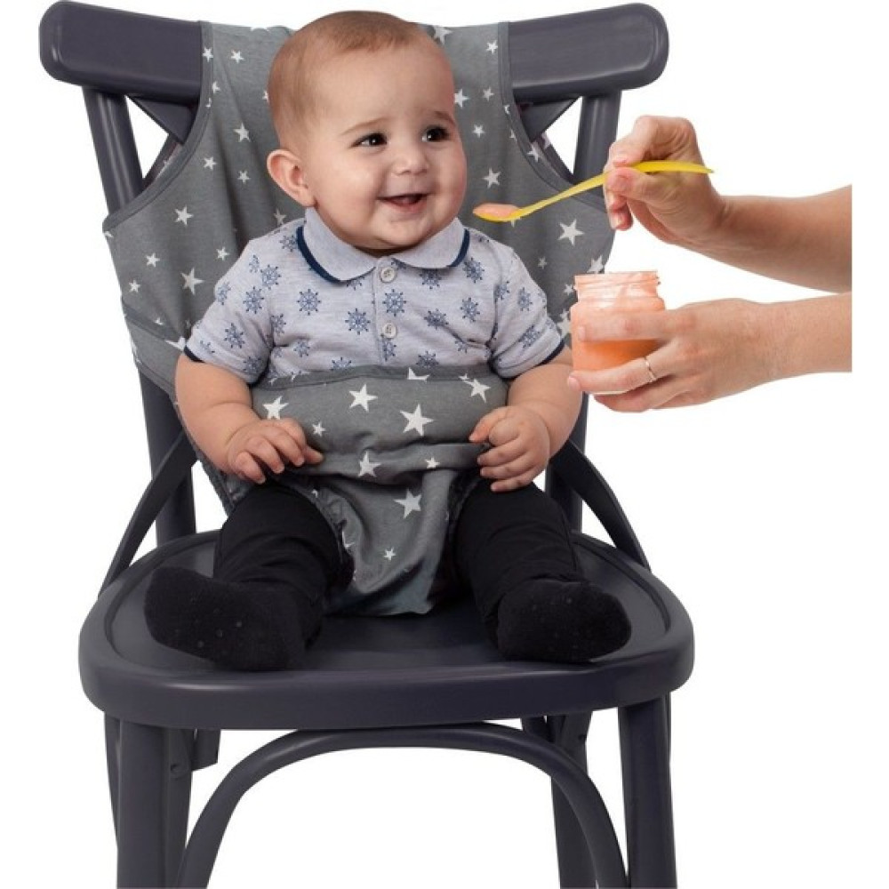 Sevi Bebe Kumaş Mama Sandalyesi ART-152 Gri Yıldız Brnm [gymberq] Mama Sandalyesi Fiyatı
