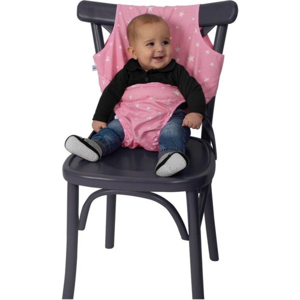 Sevi Bebe Kumaş Mama Sandalyesi ART-152 Pembe Yıldız Brnm [gymberq] Mama Sandalyesi Fiyatı