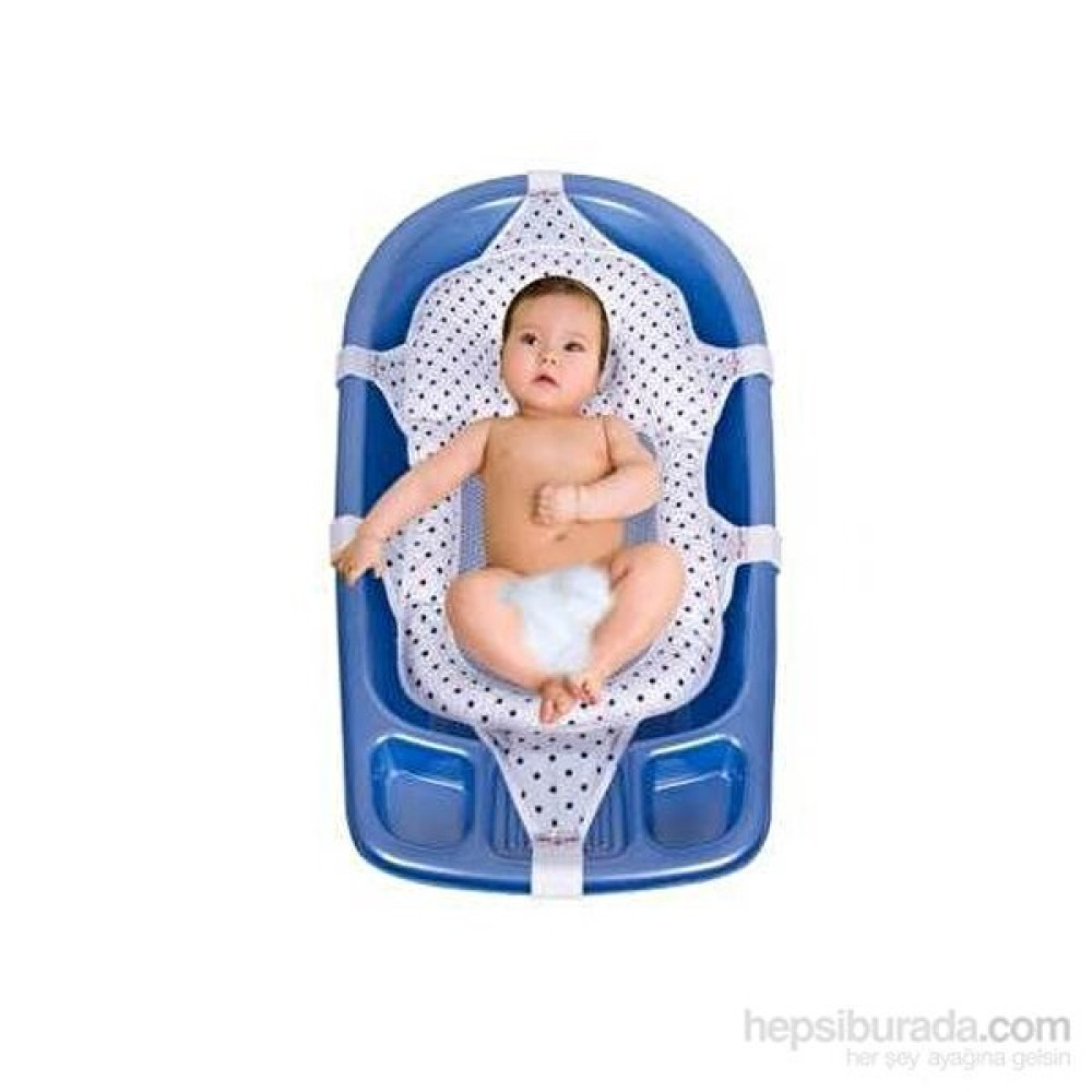 Sevi Bebe Lüks Bebek Banyo Filesi - Lacivert Puanlı Bebek Banyo-Tuvalet Fiyatı