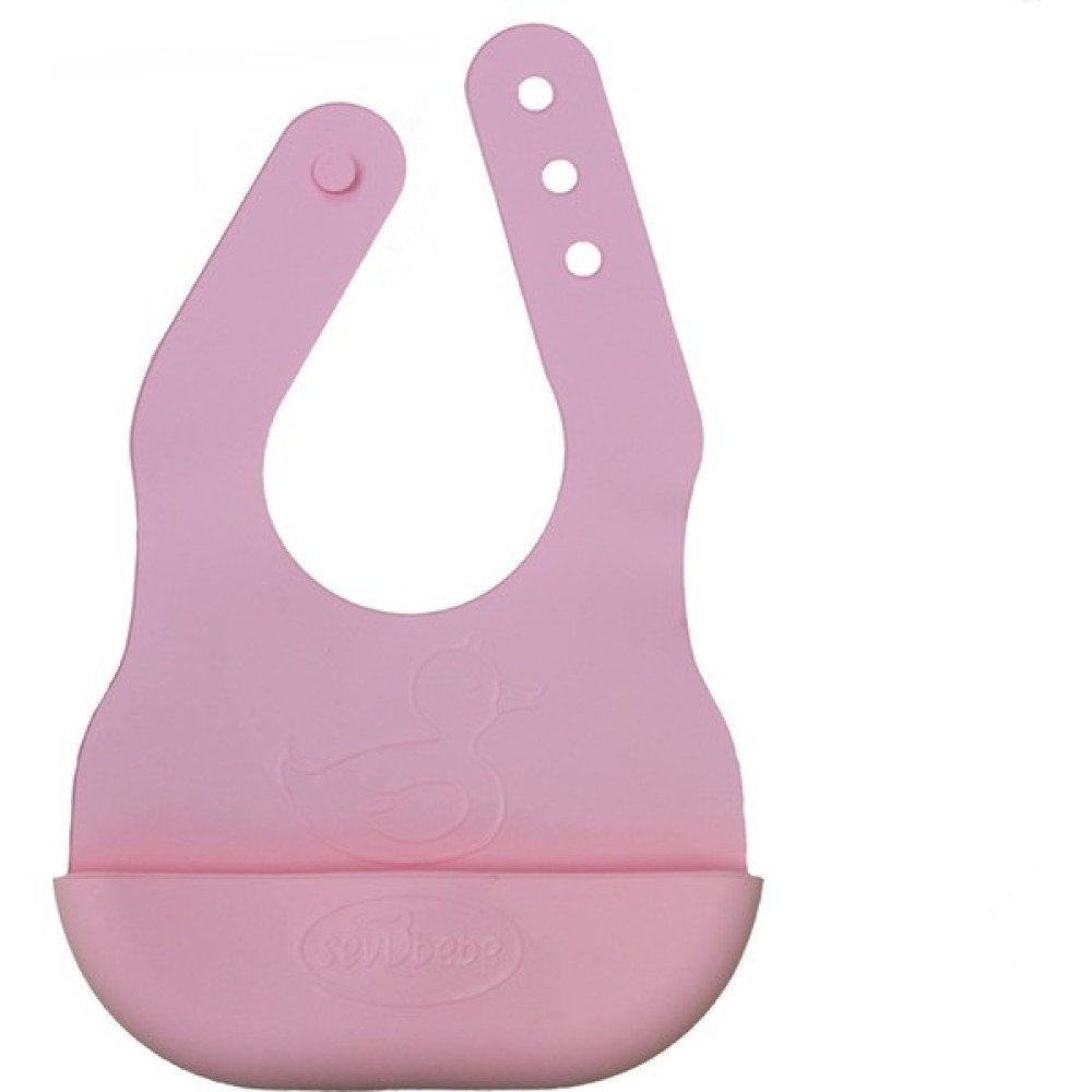Sevi Bebe Silikon Ayarlanabilir Mama Önlüğü 25 - Pembe Mama Önlüğü Fiyatı