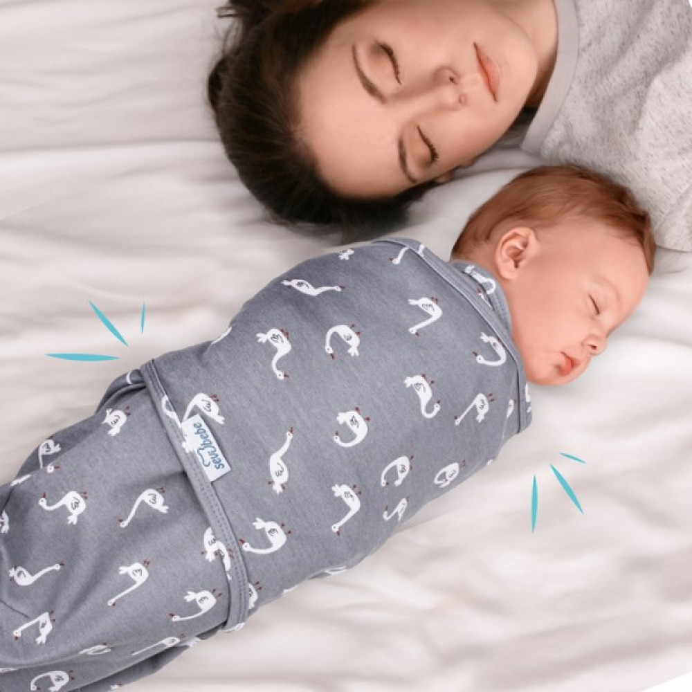 Sevi Bebe Yeni Sezon 0-3 Ay Desenli %100 Pamuklu Interlok Bebe Kundak - Mommyslab Mağaza - Gri Bebek Battaniyesi Fiyatı