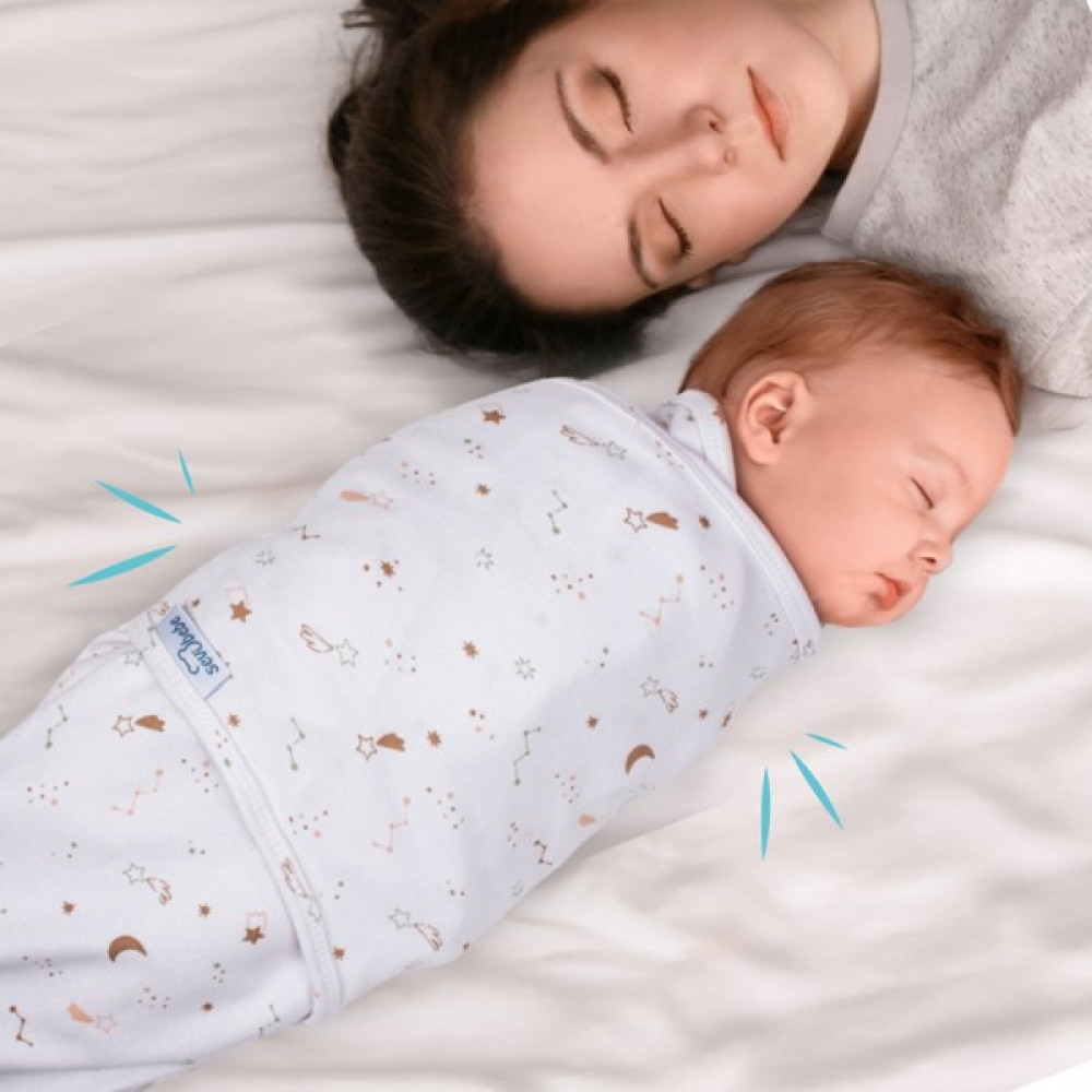 Sevi Bebe Yeni Sezon 0-3 Ay Desenli %100 Pamuklu Interlok Bebe Kundak - Mommyslab Mağaza - Krem Bebek Battaniyesi Fiyatı
