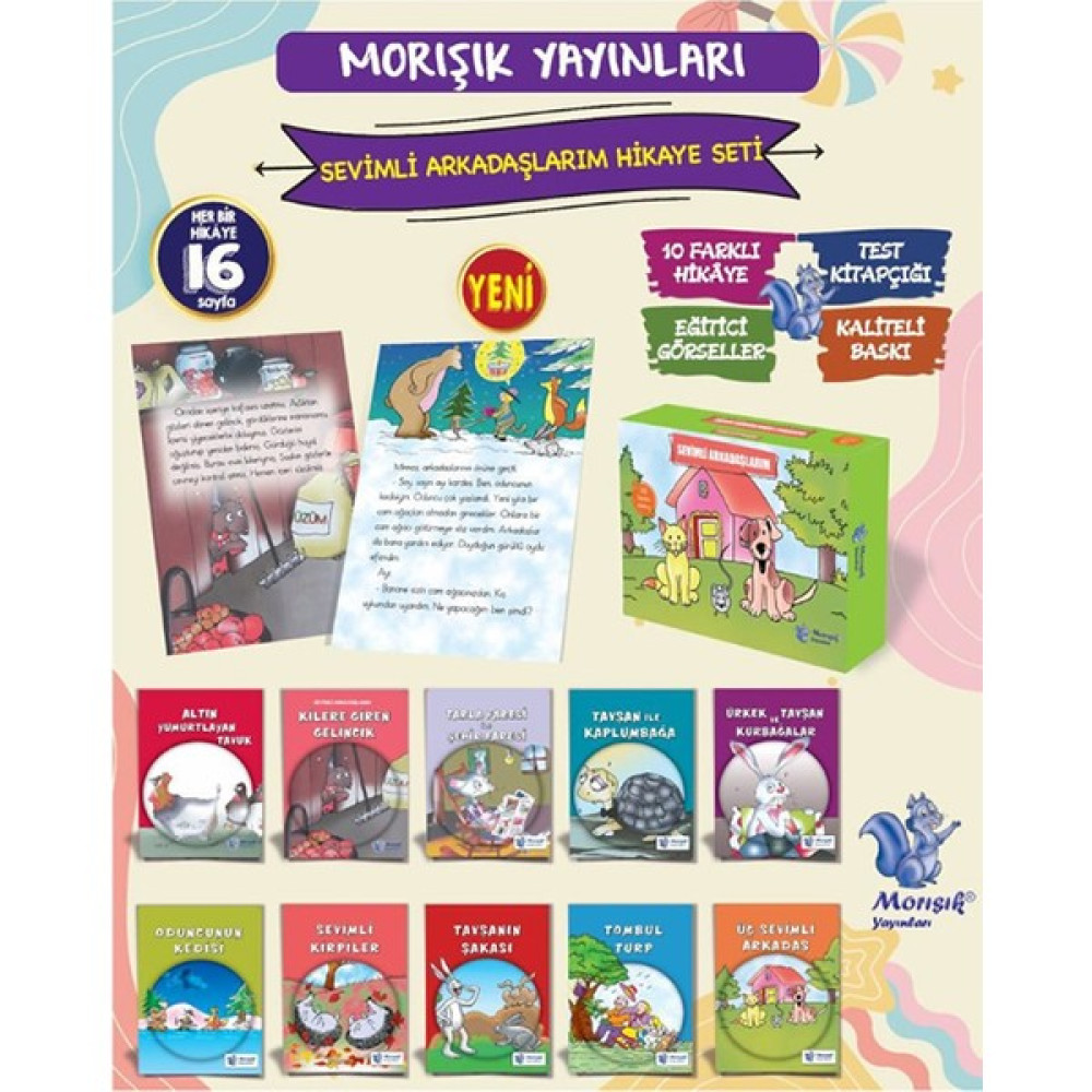 Sevimli Arkadaşlarım (10 Kitap) Çocuk Öykü Fiyatı