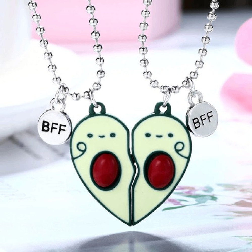 Sevimli Avokado Mıknatıslı Best Friends Kolye Bijuteri Kolye Fiyatı