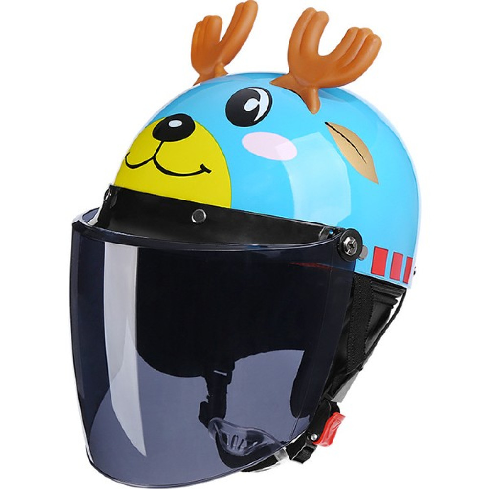 Sevimli Çizgi Kask Elektrikli Araba Kaskı Dört Mevsim Evrensel(Yurt Dışından) - Mavi - 46 - 52 cm Motorsiklet Kaskları Fiyatı