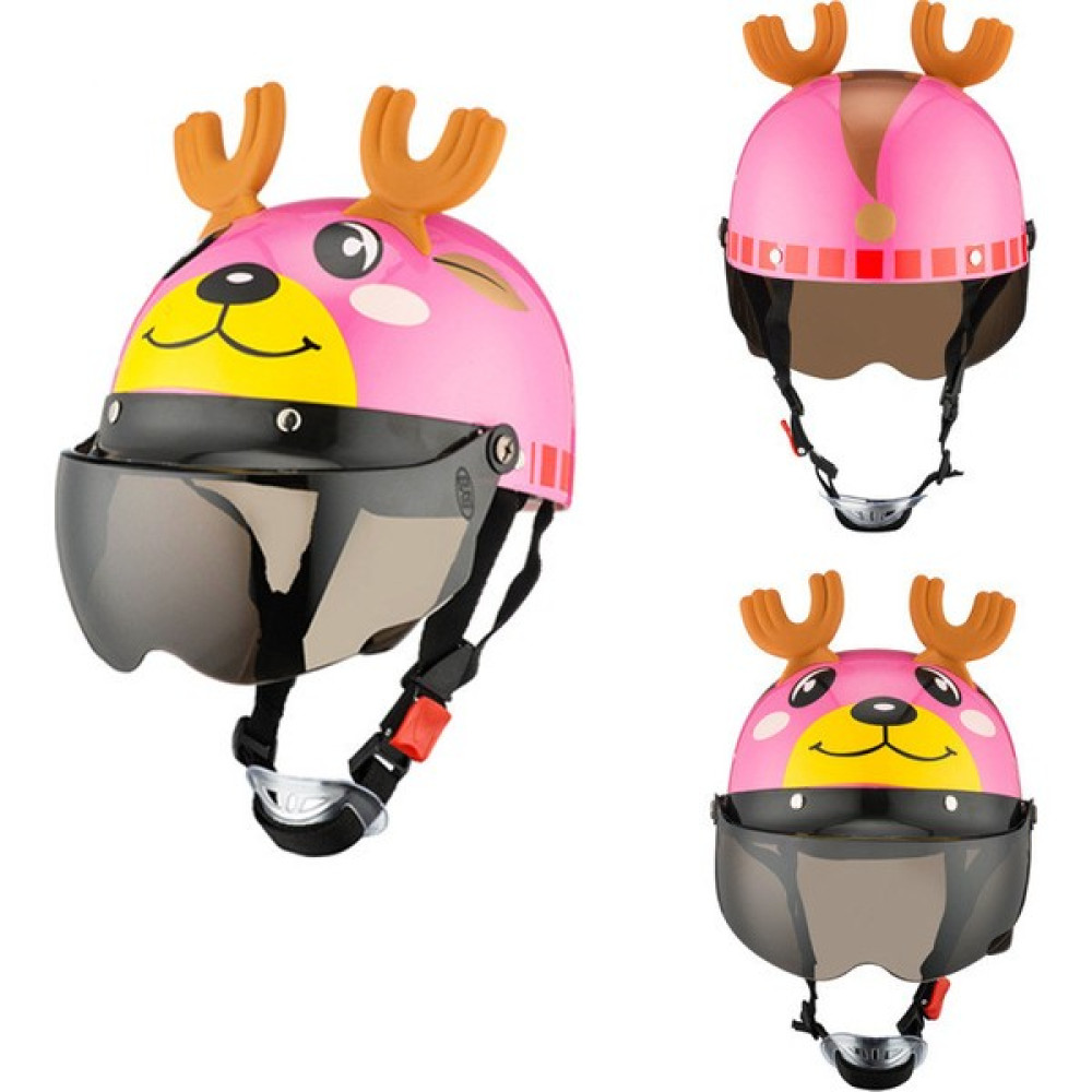 Sevimli Çizgi Kask Elektrikli Araba Kaskı Yaz(Yurt Dışından) - Pembe - 46 - 52 cm Motorsiklet Kaskları Fiyatı