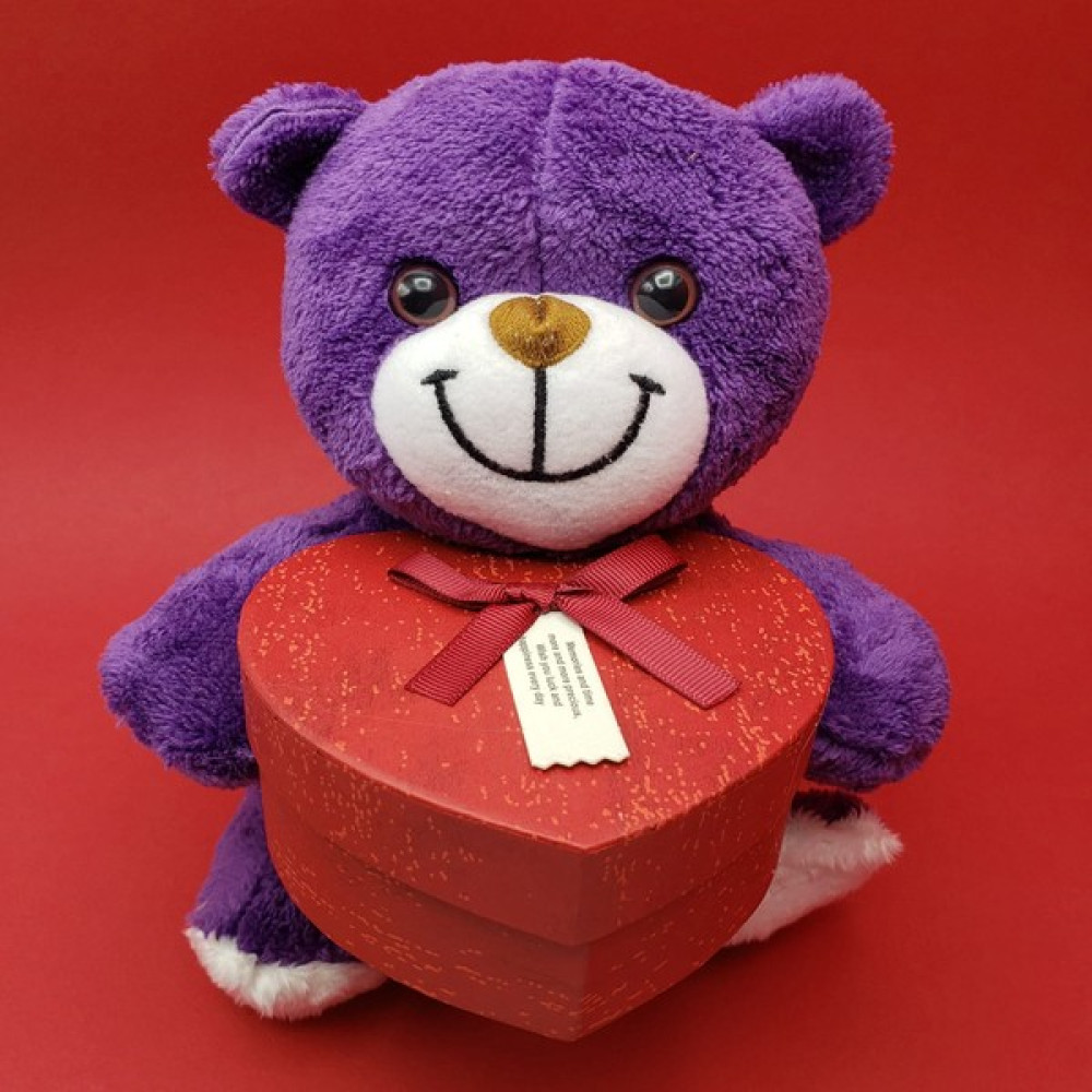 Sevimli Kalp Kutulu Peluş Ayıcık Peluş Oyuncaklar Fiyatı