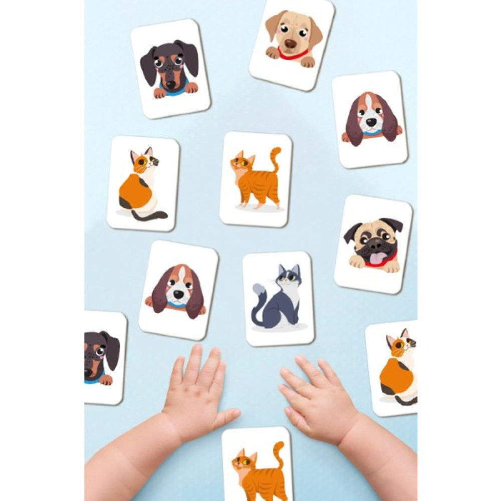Sevimli Kedi Köpek Eşleştirme Hafıza Oyunu Memory Game Ahşap Eğitici Oyuncak Eğitici Oyuncak Fiyatı